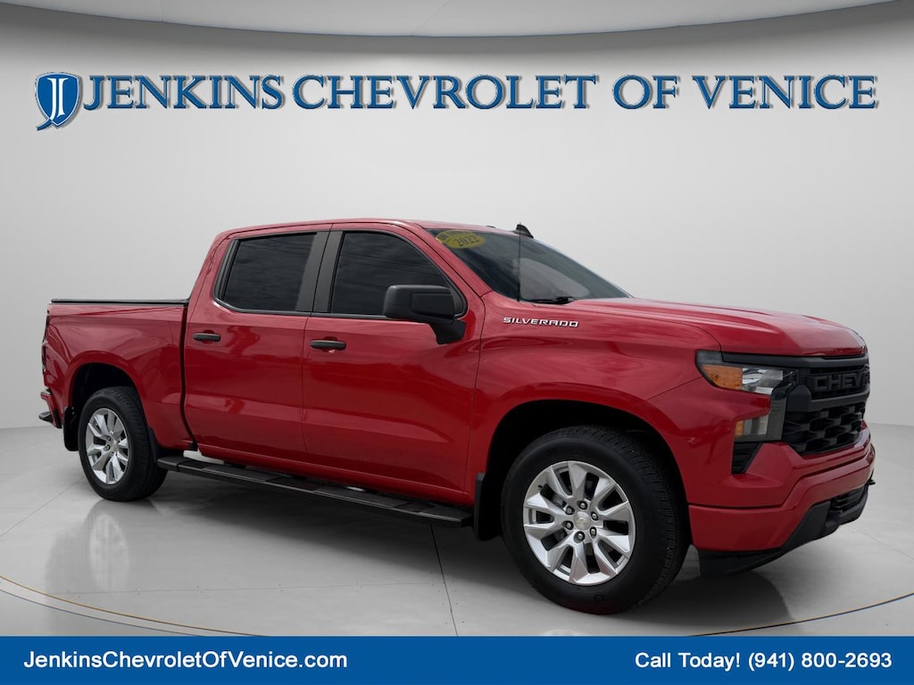Certified 2022 Chevrolet Silverado 1500 Custom Truck Crew Cab