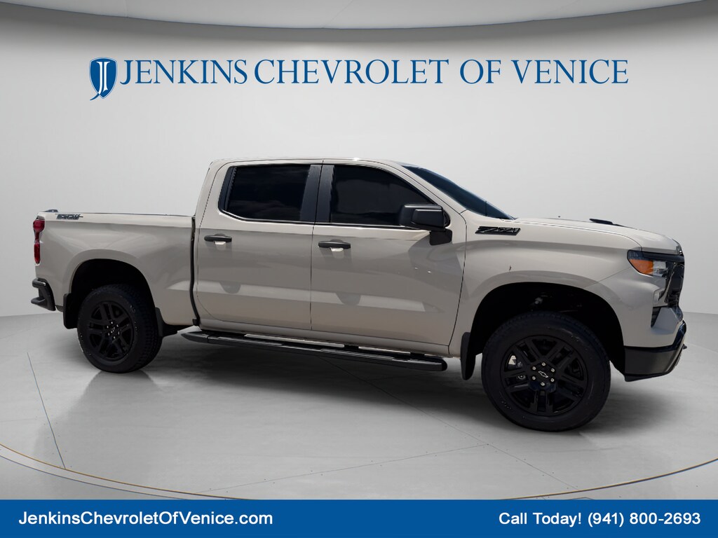 New 2026 Chevrolet Silverado 1500 Custom Trail Boss Truck Crew Cab