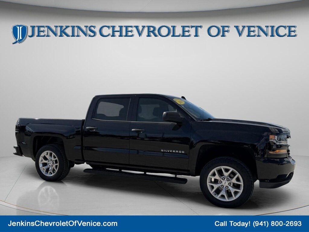 Used 2018 Chevrolet Silverado 1500 Silverado Custom Truck Crew Cab