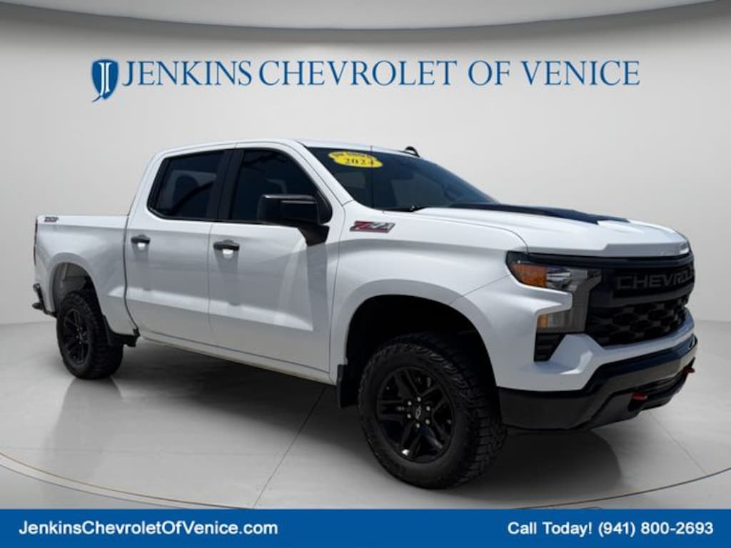 Used 2024 Chevrolet Silverado 1500 Custom Trail Boss Truck Crew Cab