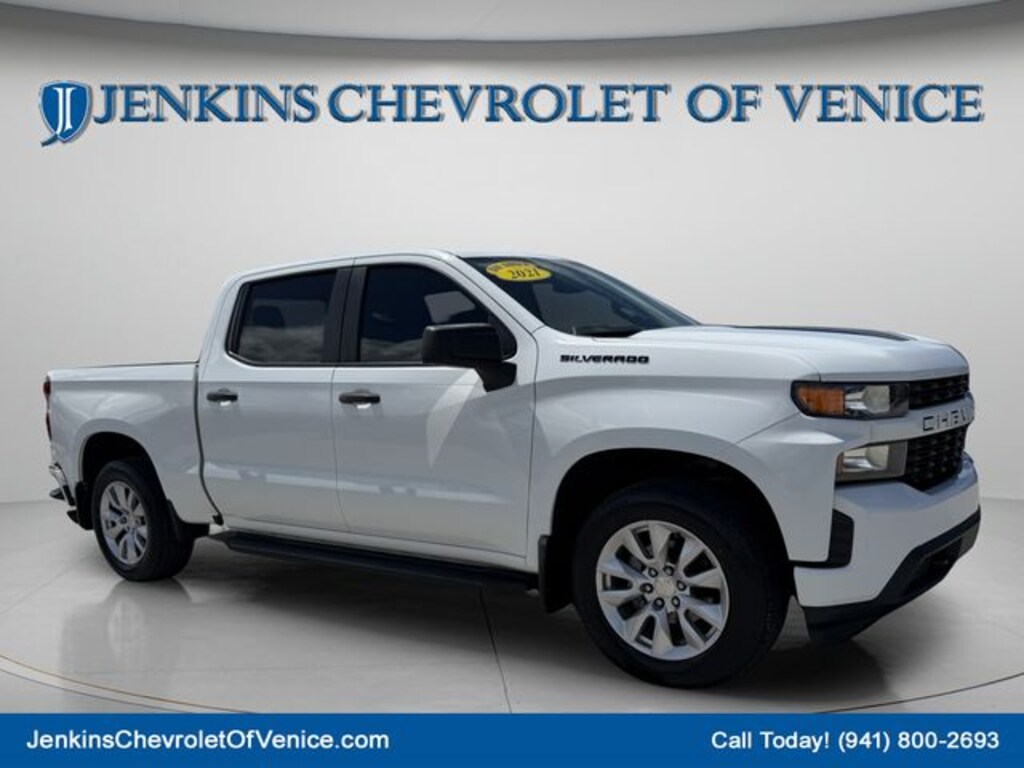 Used 2021 Chevrolet Silverado 1500 Custom Truck Crew Cab