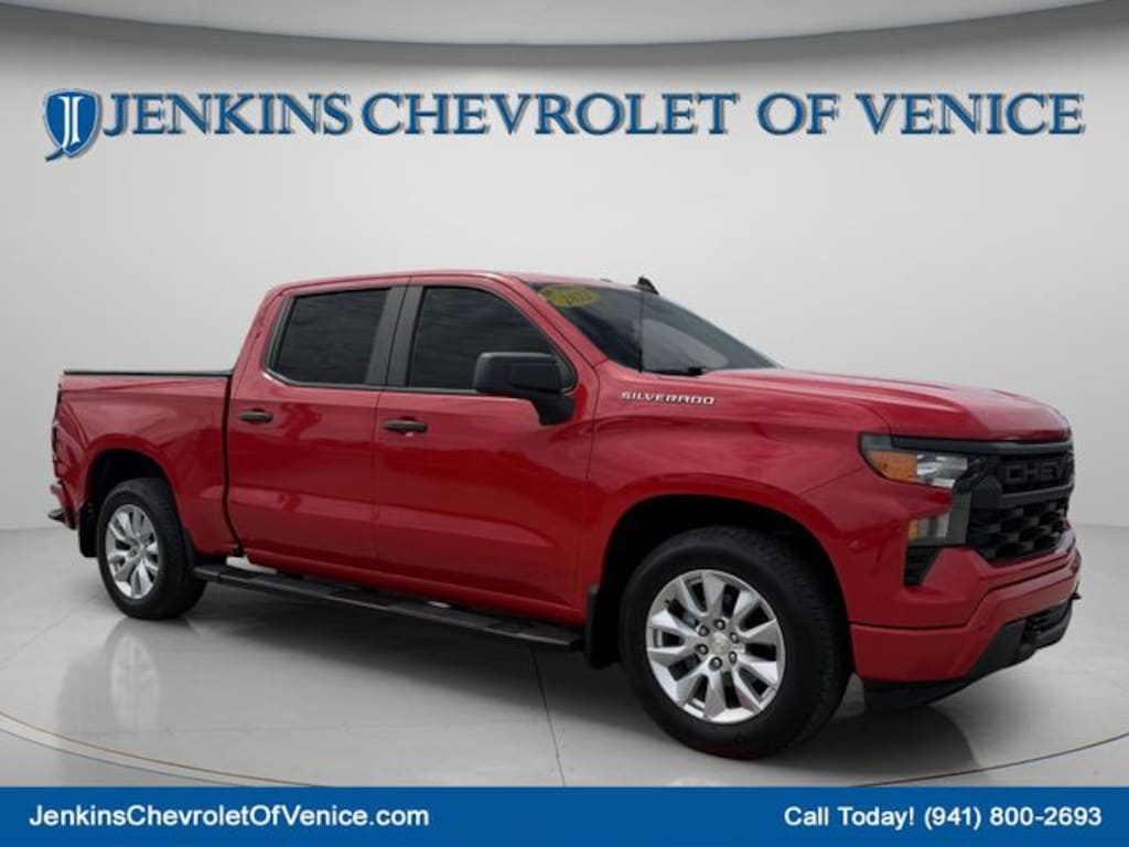 Certified 2022 Chevrolet Silverado 1500 Custom Truck Crew Cab