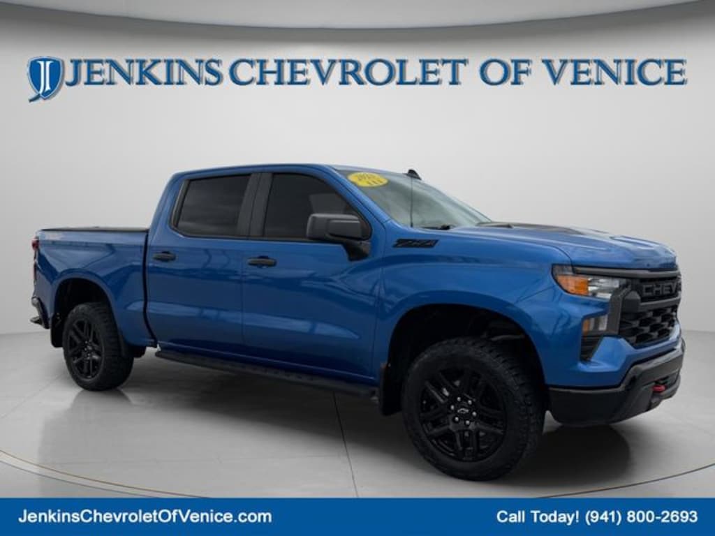 Certified 2023 Chevrolet Silverado 1500 Custom Trail Boss Truck Crew Cab