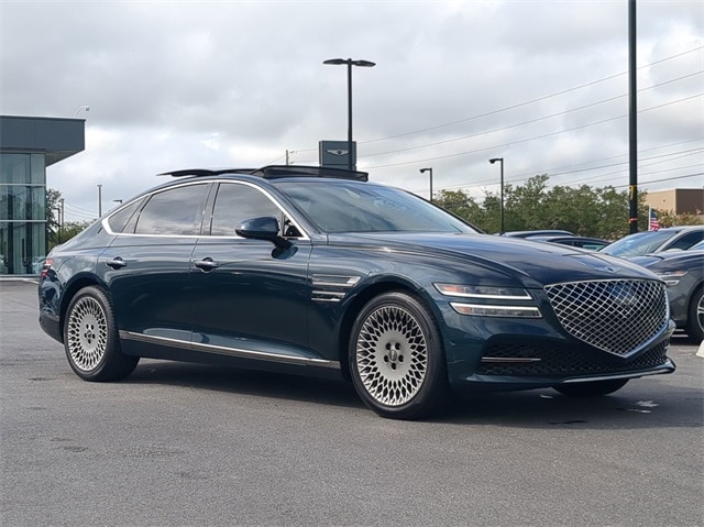 Certified 2022 GENESIS G80 Base with VIN KMTGB4SCXNU095949 for sale in Ocala, FL