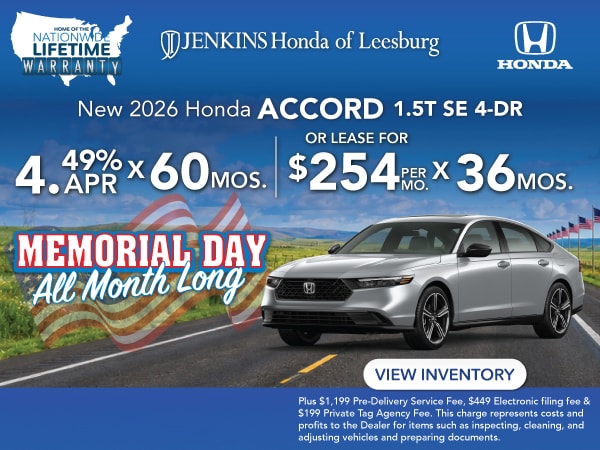 New Honda Promotions in Leesburg | Jenkins Honda of Leesburg New Honda Promotions in Leesburg | Jenkins Honda of Leesburg
