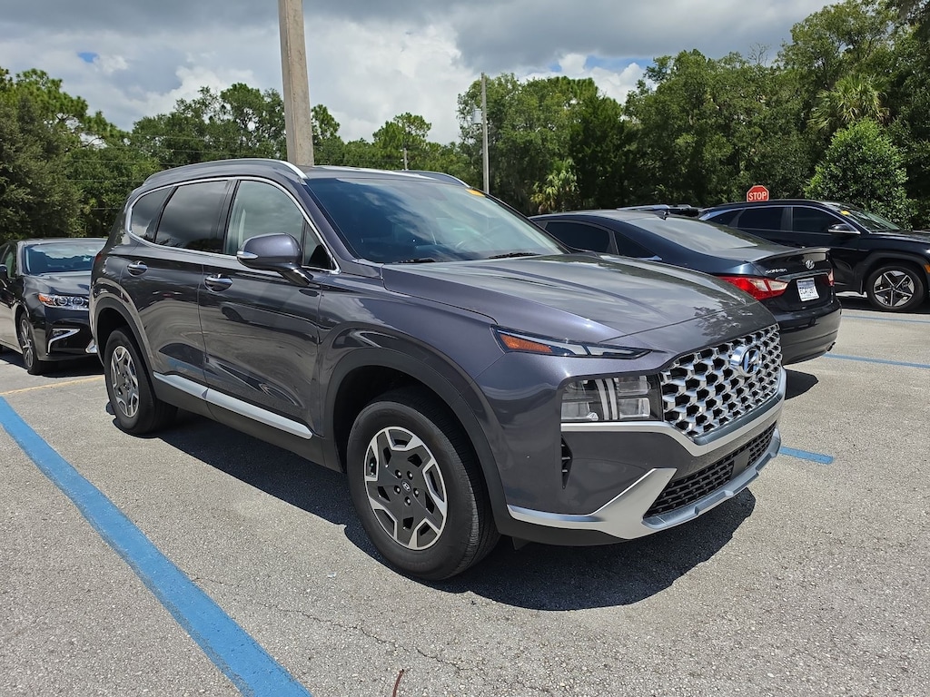 Certified 2022 Hyundai Santa Fe Hybrid Blue SUV