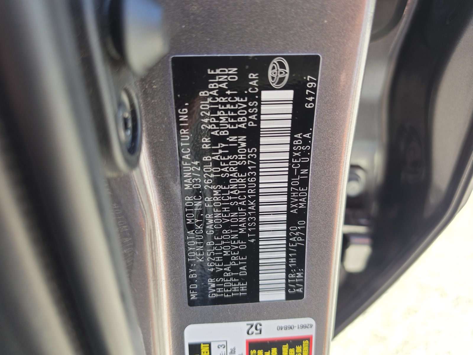 2024 Toyota Camry SE - Photo 40