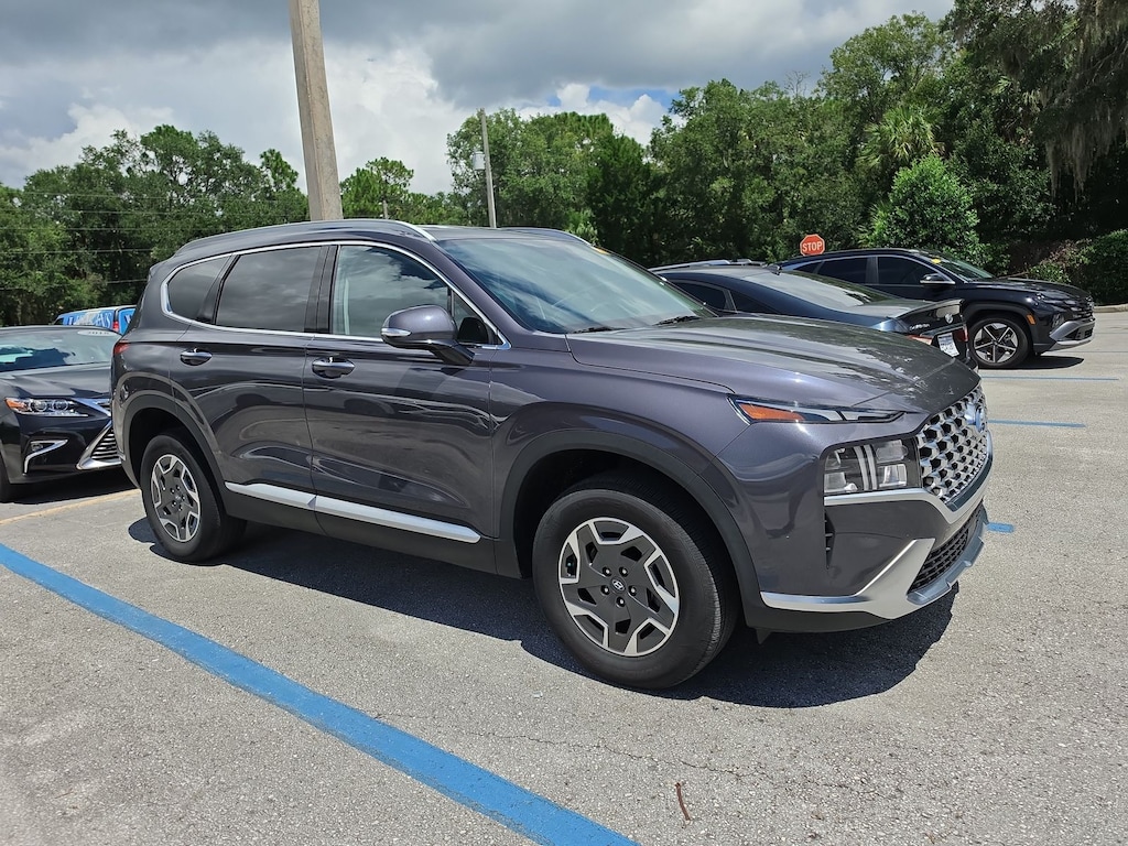 Certified 2022 Hyundai Santa Fe Hybrid Blue SUV