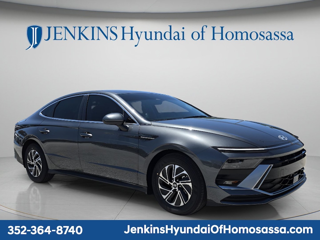 New 2026 Hyundai Sonata Hybrid Blue Sedan