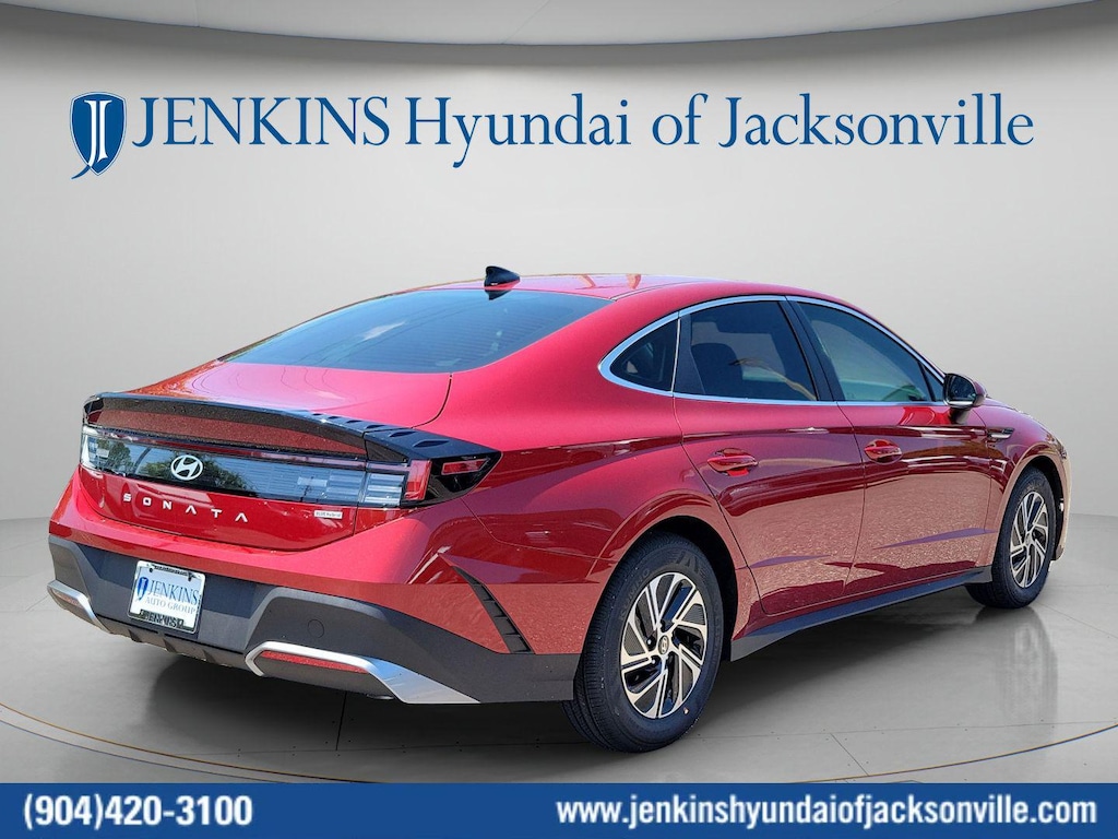New 2026 Hyundai Sonata Hybrid Blue Sedan