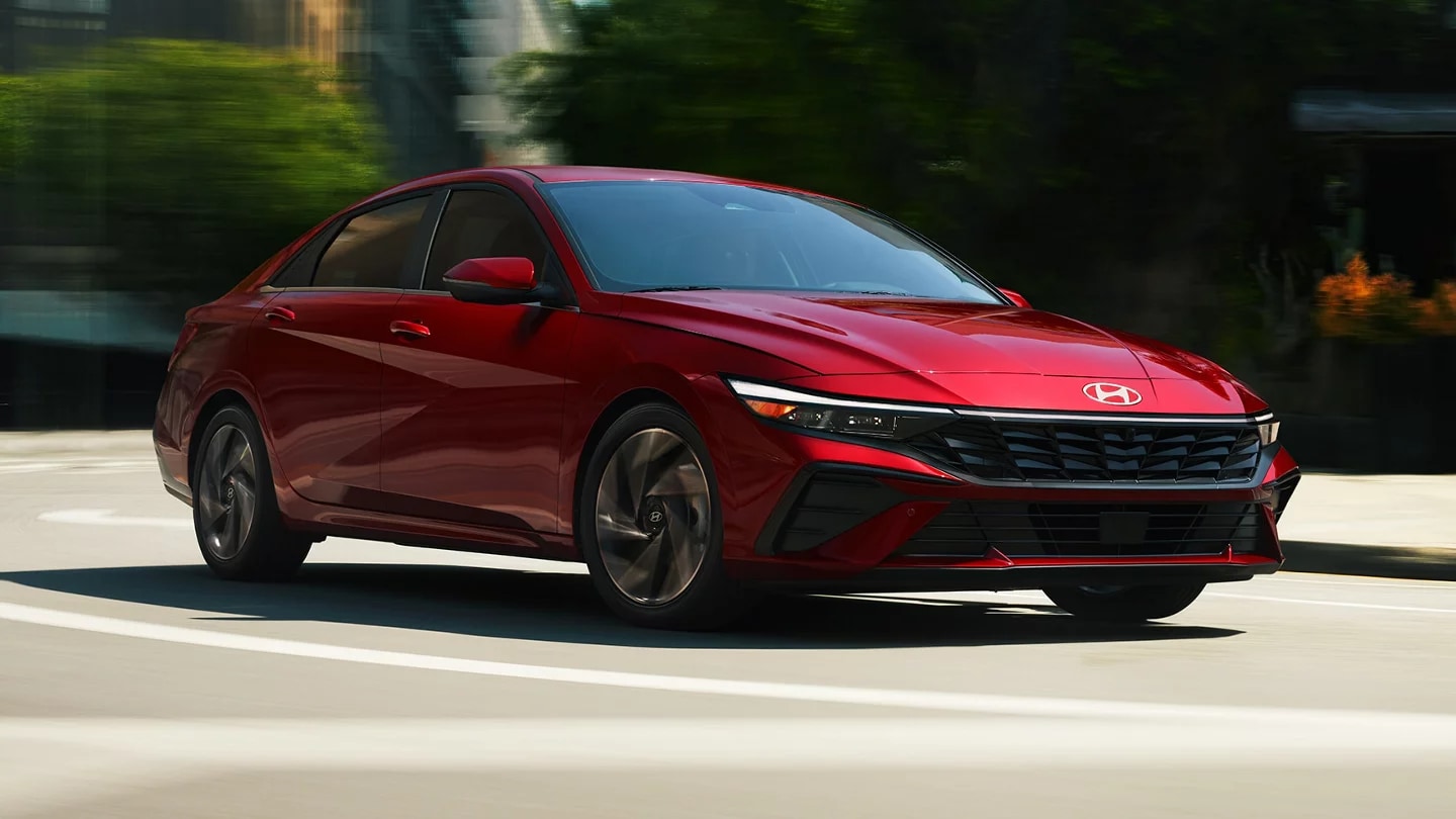 Red 2025 Hyundai Elantra