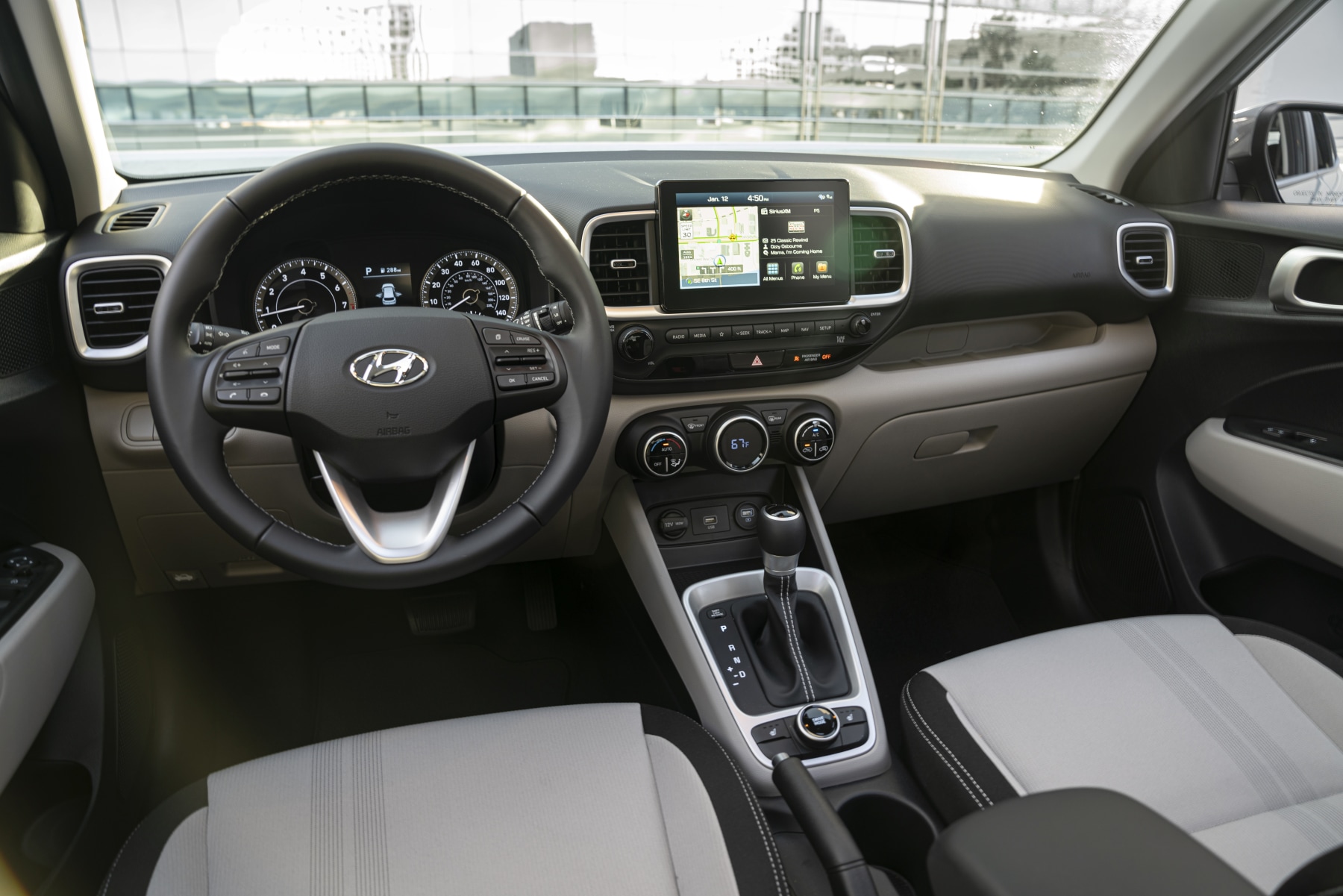 2026 Hyundai Venue interior driver's seat view