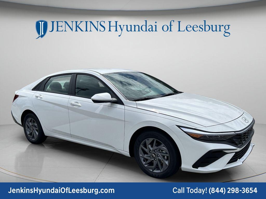 New 2026 Hyundai Elantra Hybrid Blue Sedan