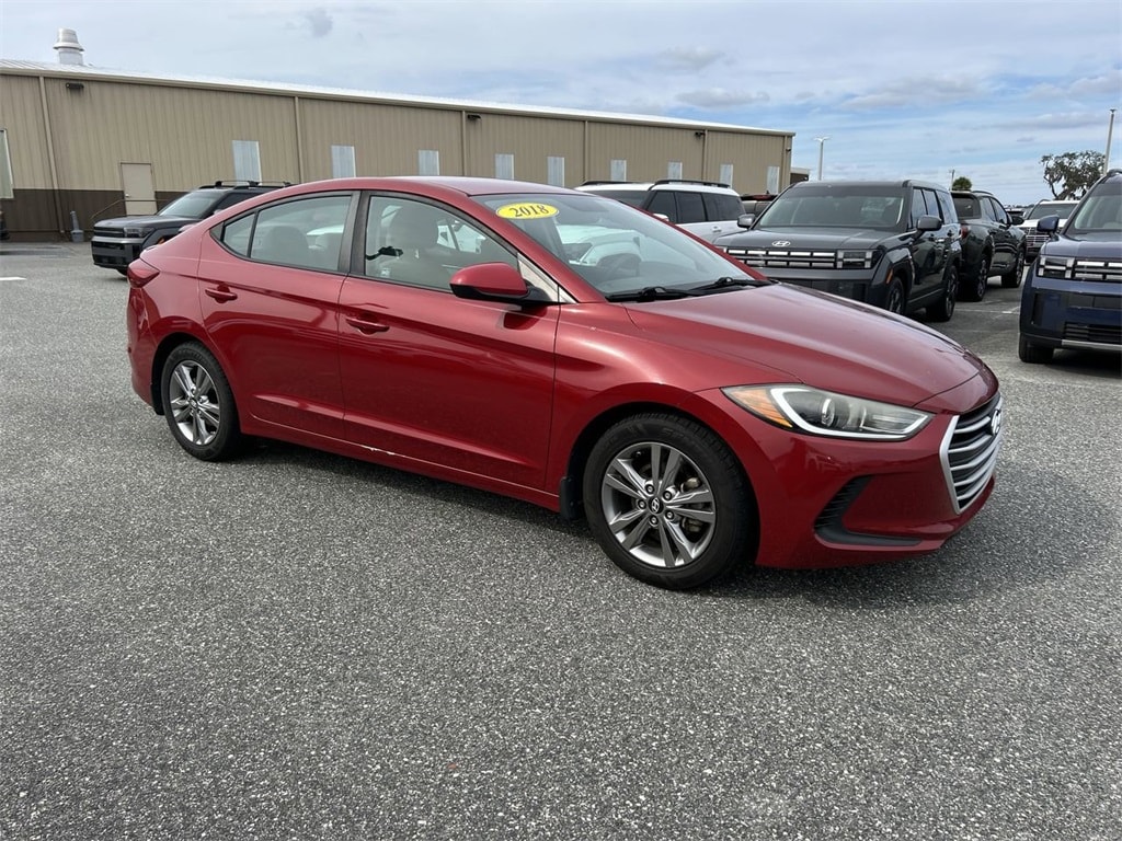 Used 2018 Hyundai Elantra SEL with VIN KMHD84LF4JU592428 for sale in Leesburg, FL