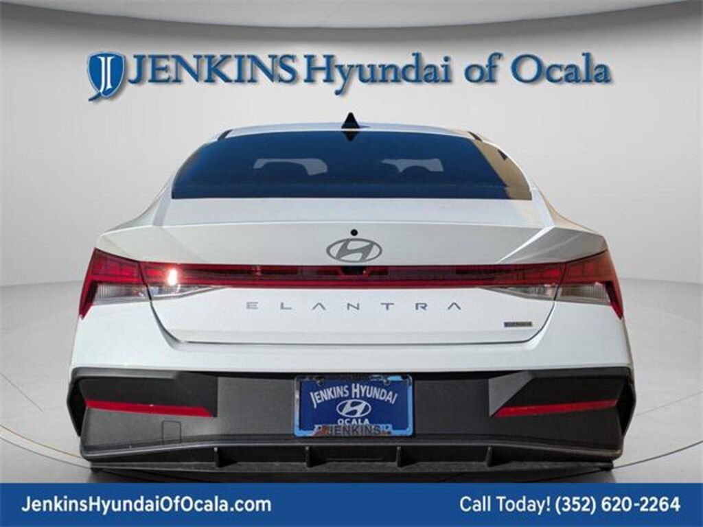New 2026 Hyundai Elantra Hybrid Blue Sedan