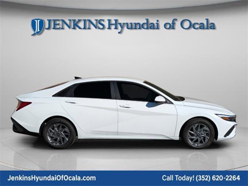 New 2026 Hyundai Elantra Hybrid Blue Sedan