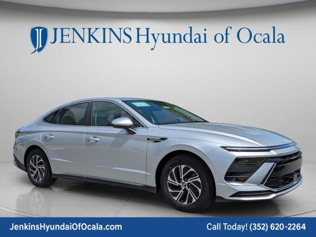 New 2026 Hyundai Sonata Hybrid Blue Sedan
