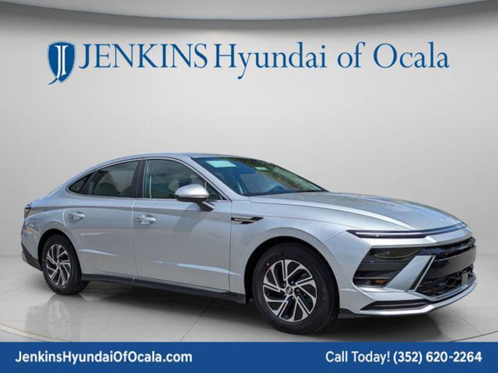 New 2026 Hyundai Sonata Hybrid Blue Sedan