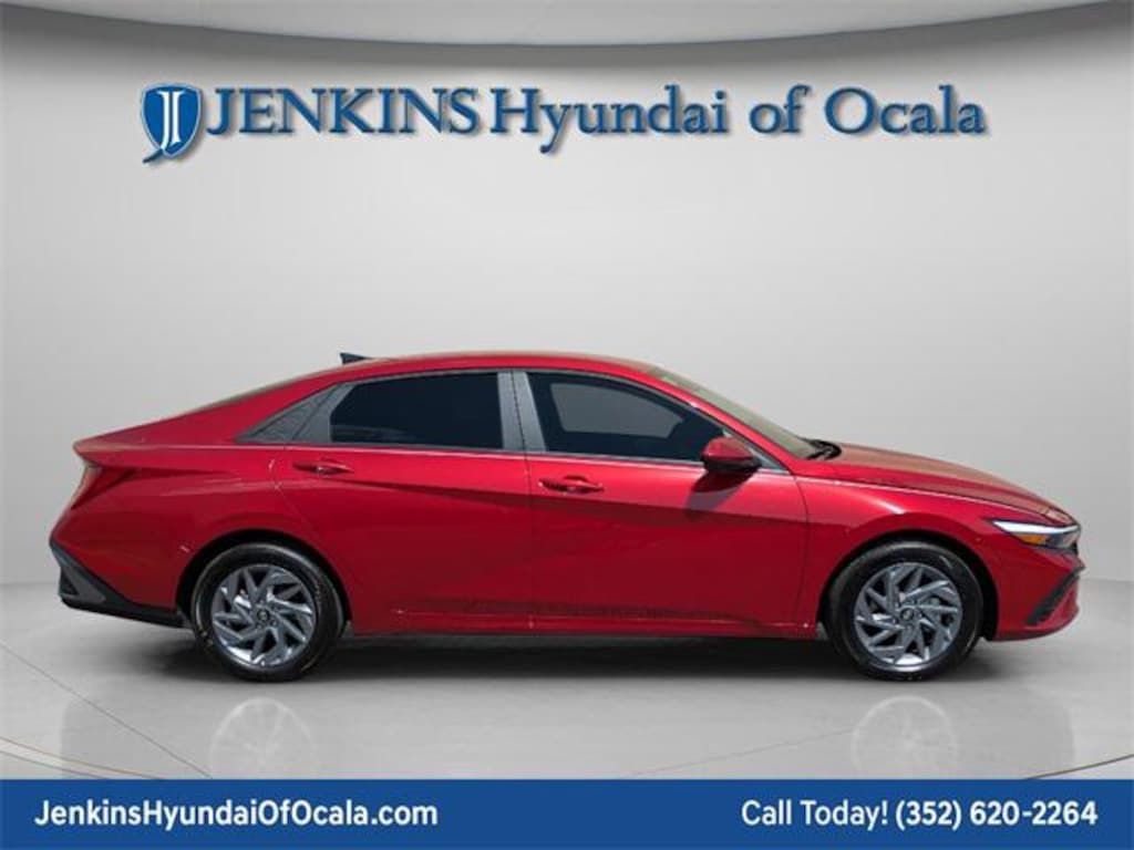 New 2026 Hyundai Elantra Hybrid Blue Sedan