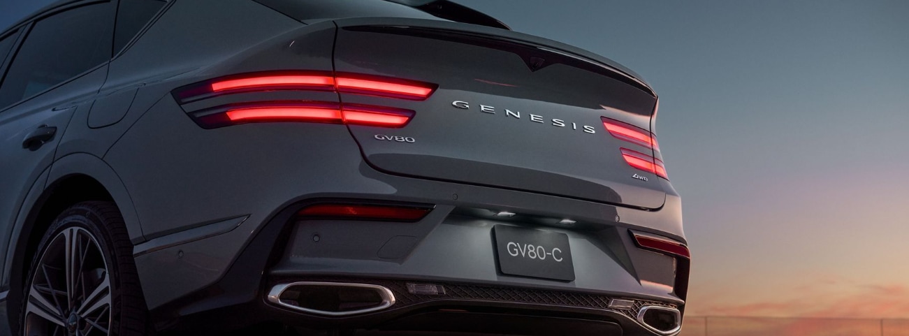 2026 Genesis GV80 rear view close-up