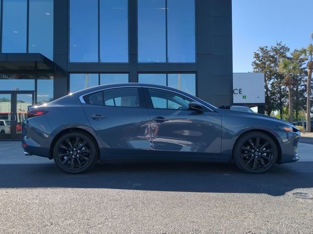 Certified 2025 Mazda Mazda3 Carbon Edition with VIN 3MZBPBCM2SM459221 for sale in Ocala, FL