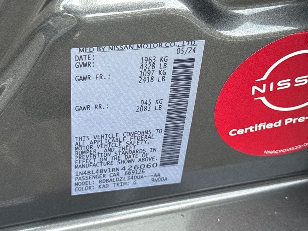 2024 Nissan Altima S - Photo 46