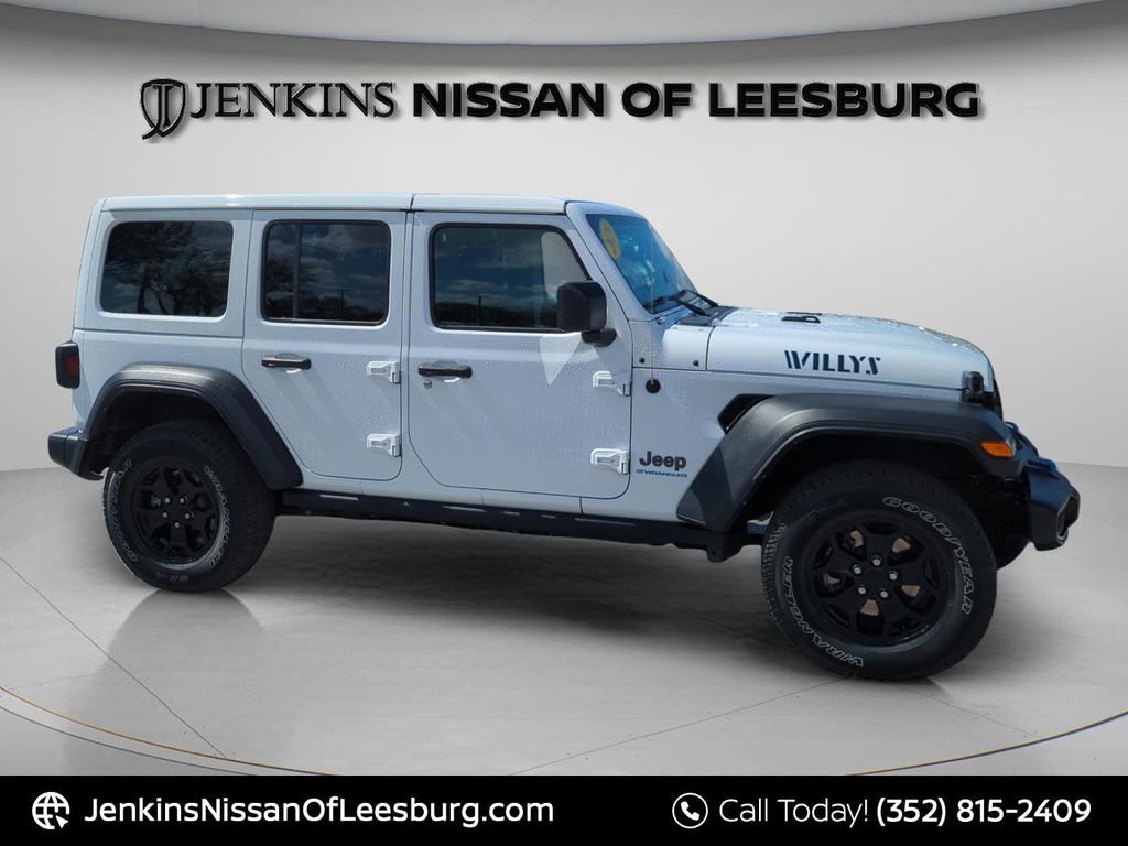 Used 2023 Jeep Wrangler 4xe Willys 4XE with VIN 1C4JJXN67PW591782 for sale in Homosassa, FL