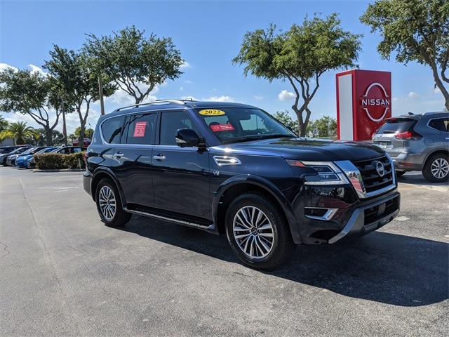 Certified 2022 Nissan Armada SL with VIN JN8AY2BC0N9162461 for sale in Leesburg, FL