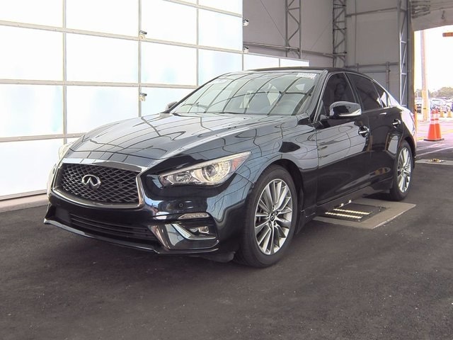 Used 2022 INFINITI Q50 LUXE with VIN JN1EV7BP1NM311188 for sale in Leesburg, FL
