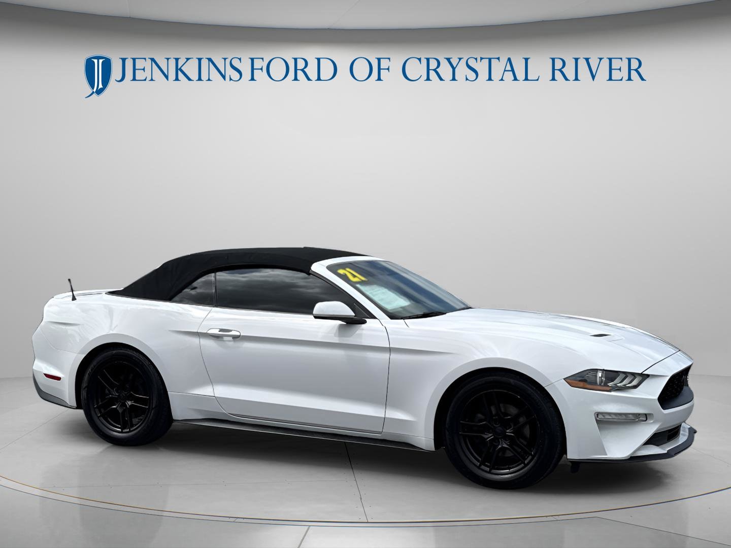 Certified 2021 Ford Mustang EcoBoost Premium with VIN 1FATP8UH9M5116058 for sale in Crystal River, FL