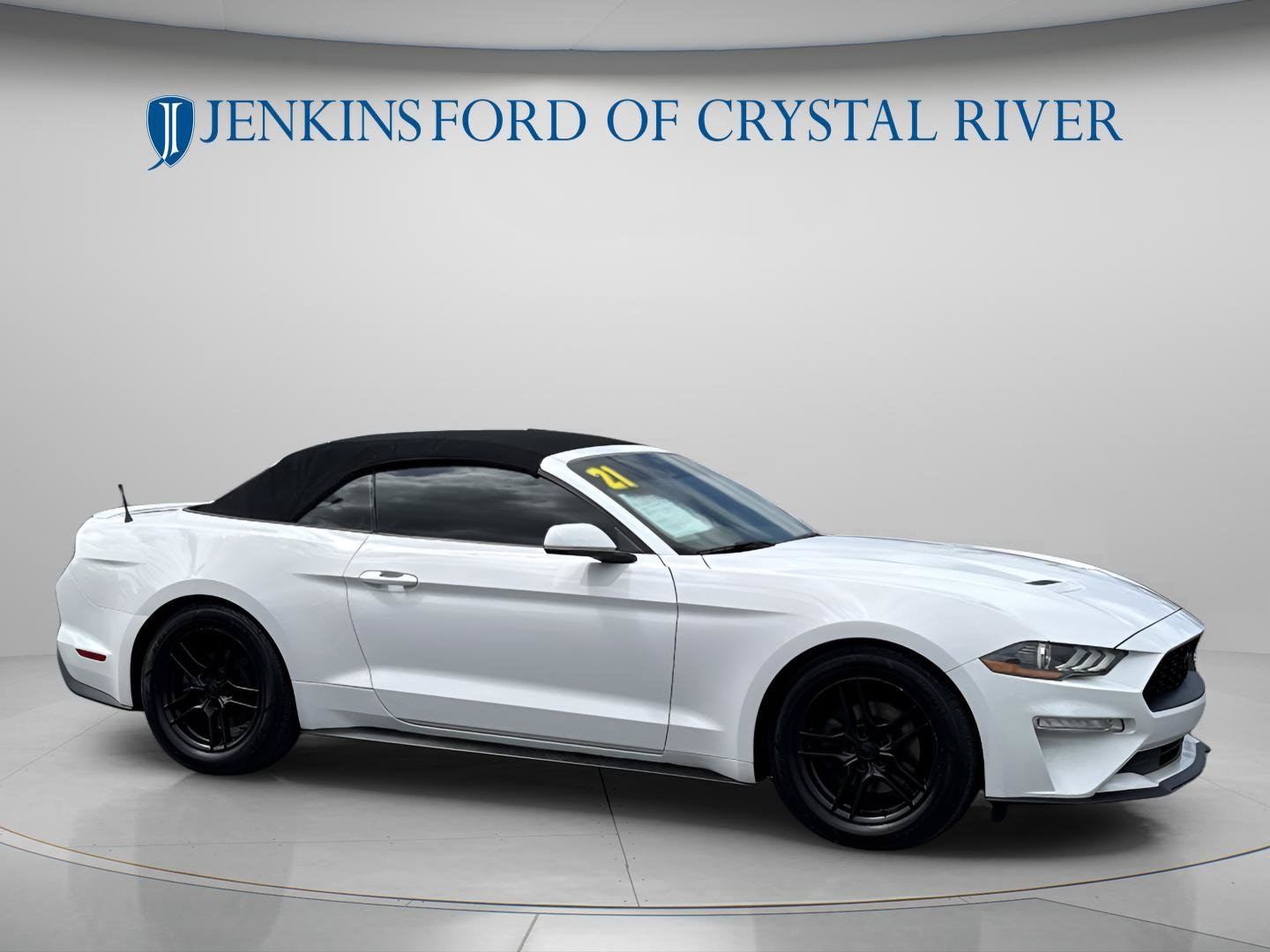 Certified 2021 Ford Mustang EcoBoost Premium with VIN 1FATP8UH9M5116058 for sale in Crystal River, FL