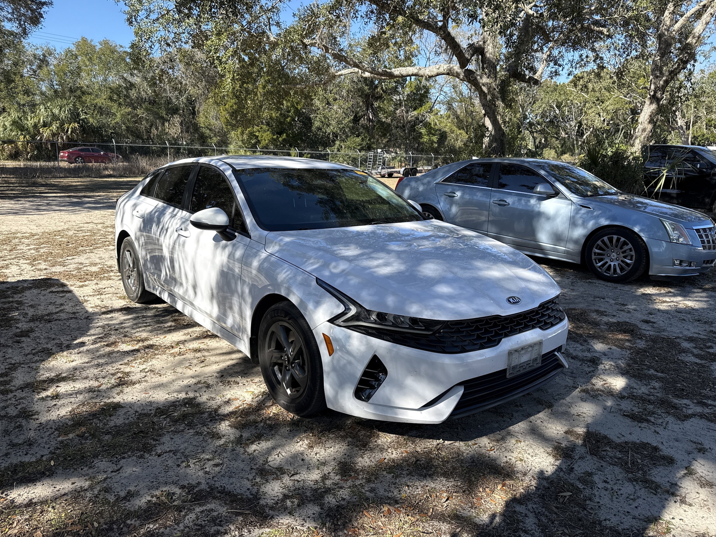 Used 2021 Kia K5 LXS with VIN 5XXG14J2XMG014236 for sale in Crystal River, FL