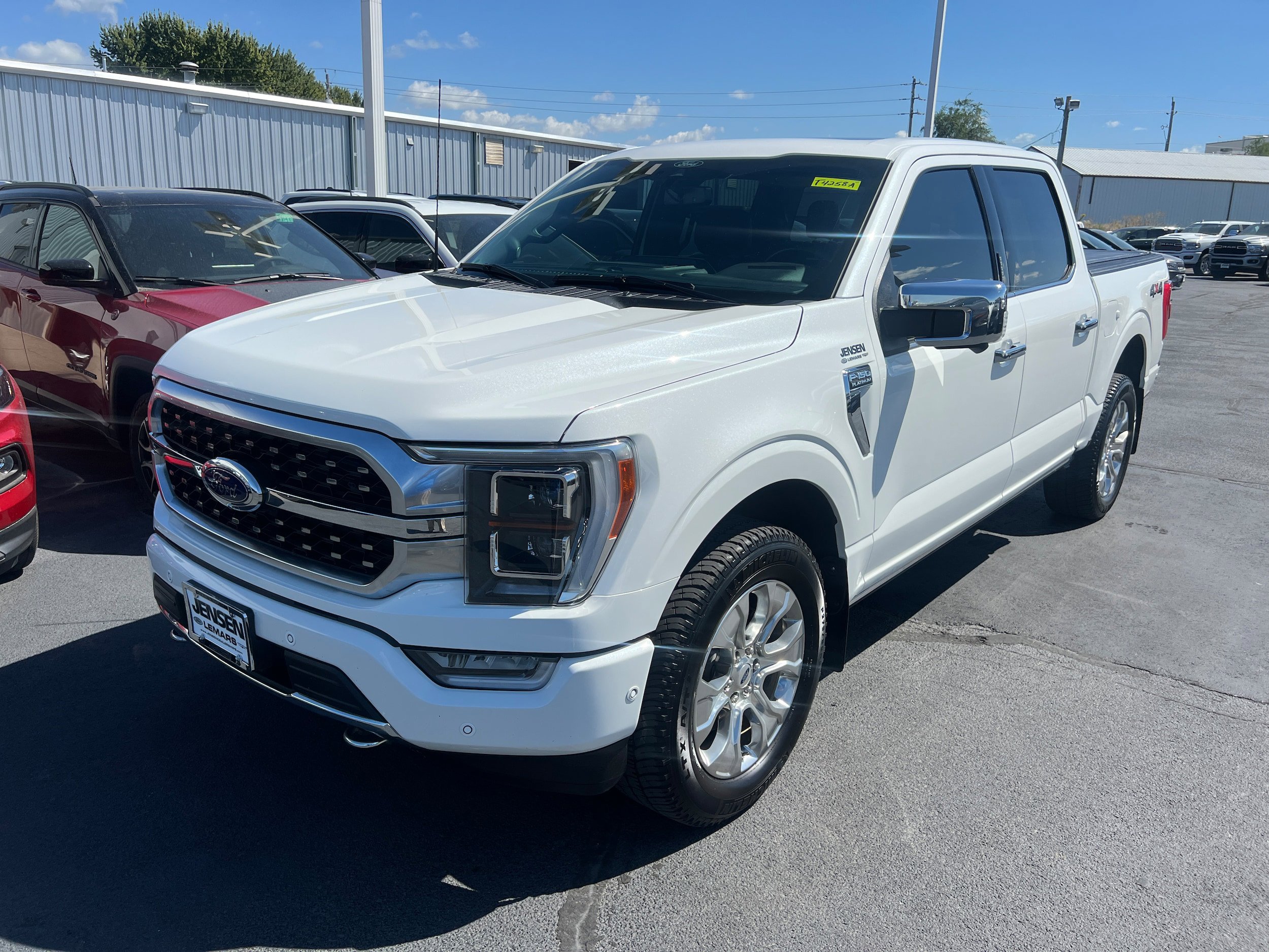 Used 2021 Ford F-150 Platinum with VIN 1FTFW1E89MFB55159 for sale in Le Mars, IA