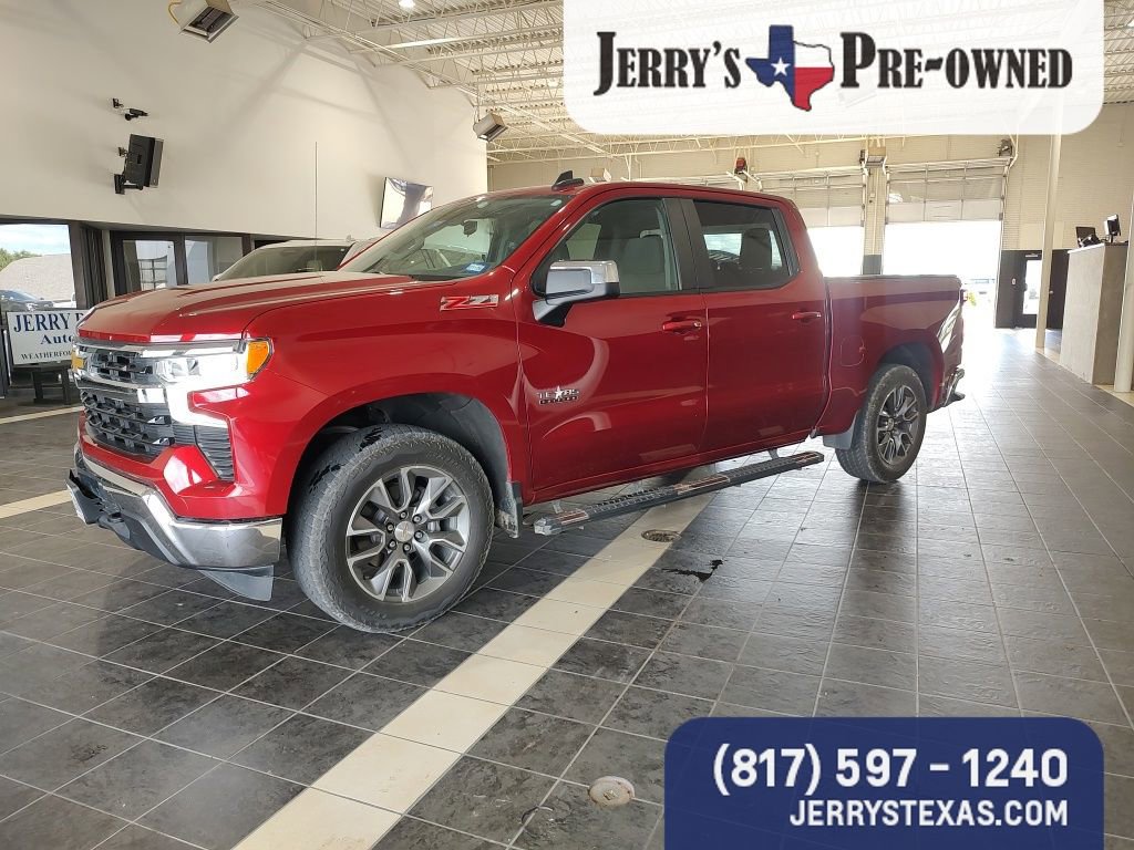Used 2022 Chevrolet Silverado 1500 LT with VIN 3GCUDDED2NG604953 for sale in Weatherford, TX