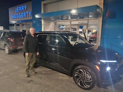 Congratulations Scott Martyn on making a great deal on his 2026 Chevrolet Trailblazer RS AWD!!! Thank you from Bryan Lewis, Jeremy Mishoulam, and his Jerry Haggerty Chevrolet family for his business and patronage!!!