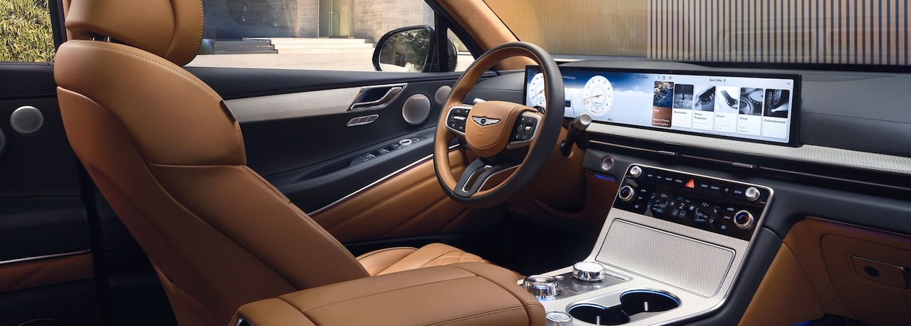The 2026 Genesis GV80 interior Near Fort Worth, TX