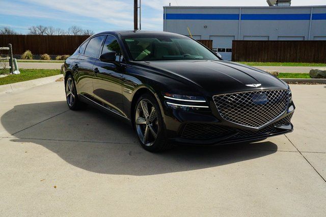 Certified 2024 GENESIS G80 SPORT with VIN KMTGB4SD3RU226363 for sale in Weatherford, TX