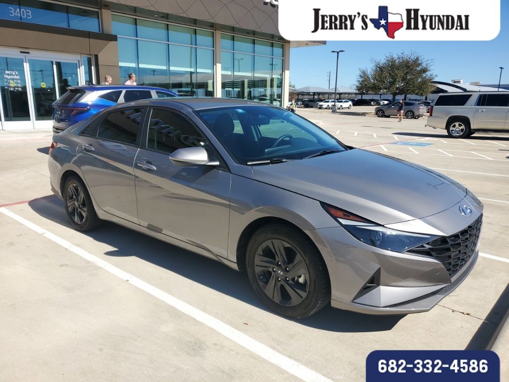 Used 2023 Hyundai Elantra Blue with VIN KMHLM4AJ5PU076098 for sale in Weatherford, TX