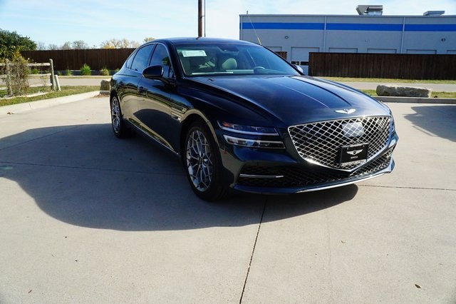 Certified 2024 GENESIS G80 Base with VIN KMTGB4SC7RU217656 for sale in Weatherford, TX