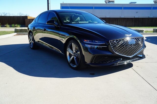 Used 2023 GENESIS G80 SPORT with VIN KMTGB4SD1PU192789 for sale in Weatherford, TX