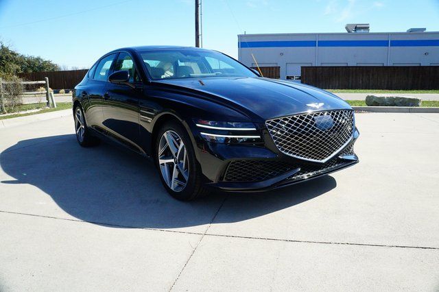 Certified 2024 GENESIS G80 Base with VIN KMTGA4SC6RU222074 for sale in Weatherford, TX