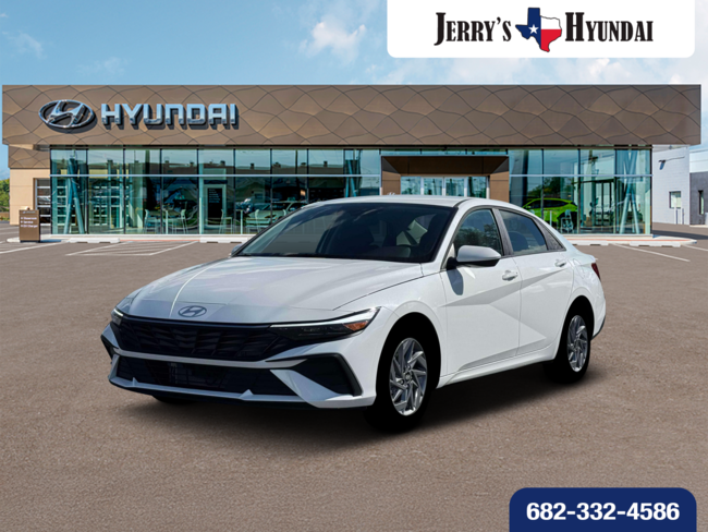 2026 Hyundai Elantra Hybrid Blue Sedan