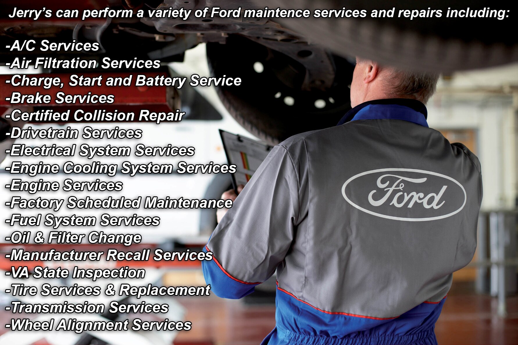 Ford Service Center | Jerry's Leesburg Ford
