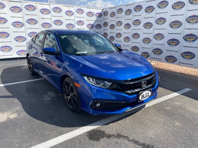 Used 2020 Honda Civic Sport with VIN 2HGFC2F88LH598124 for sale in San Angelo, TX