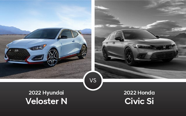2022 Hyundai Veloster N vs. 2022 Honda Civic Si