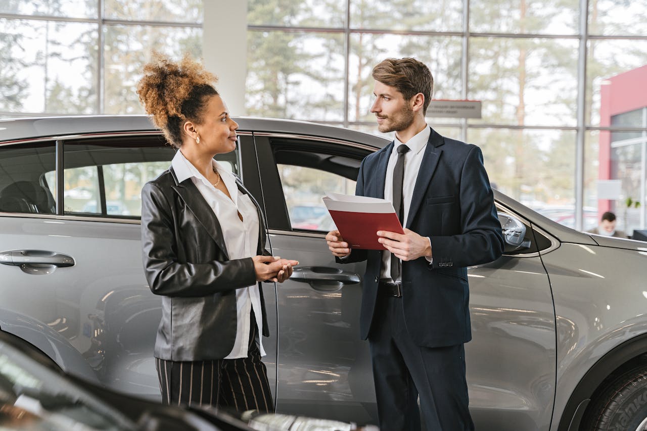 A Woman Buying a Car