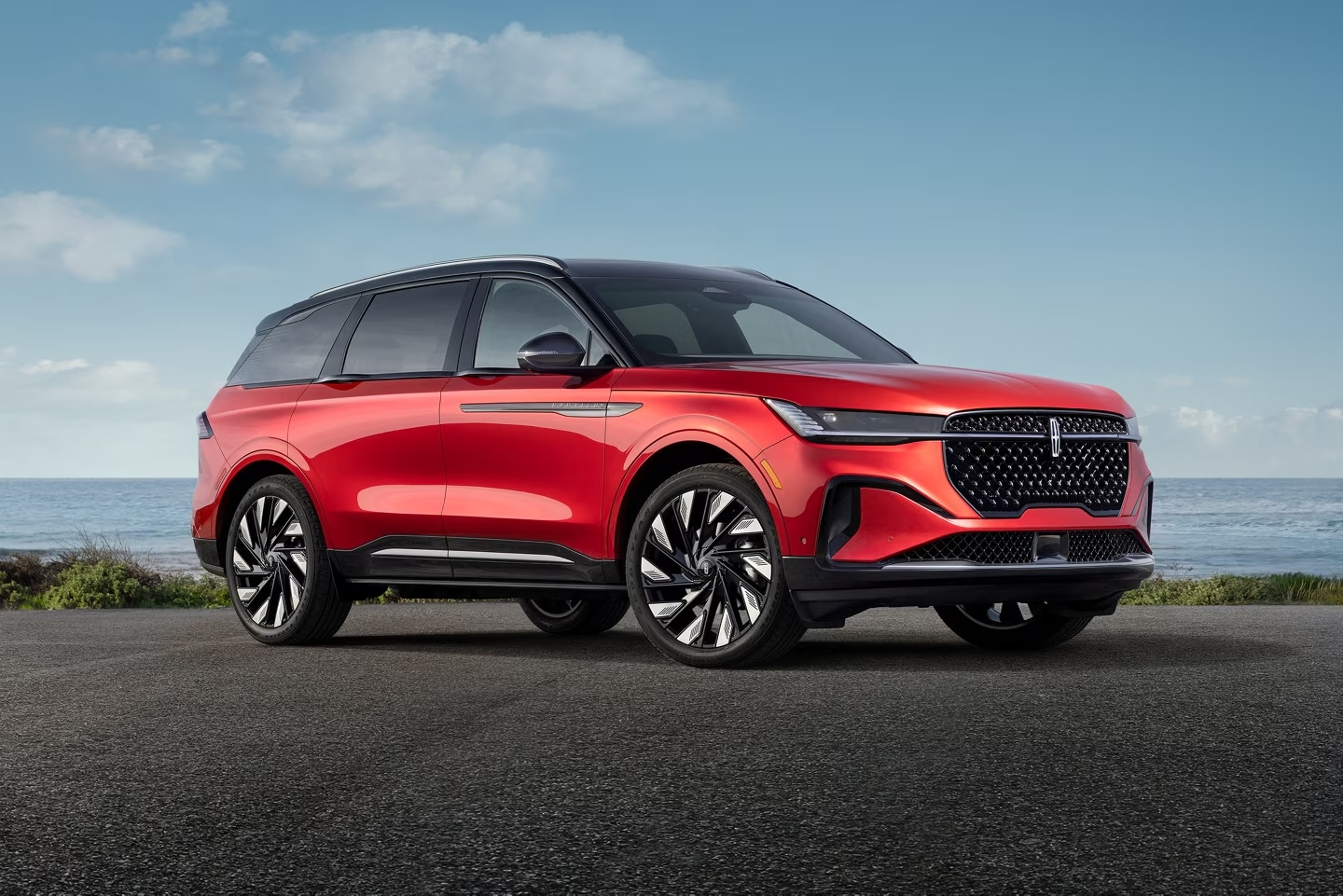 red 2025 lincoln nautilus with jet appearance package trim level 