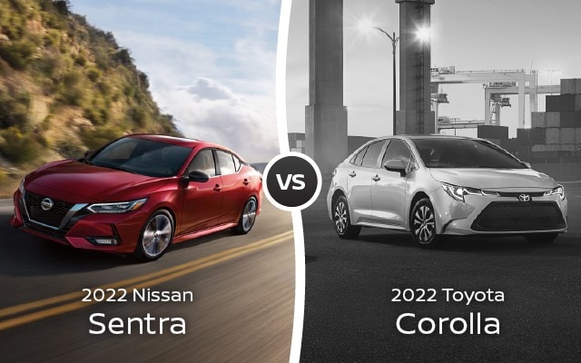2022 Nissan Sentra vs. 2022 Toyota Corolla