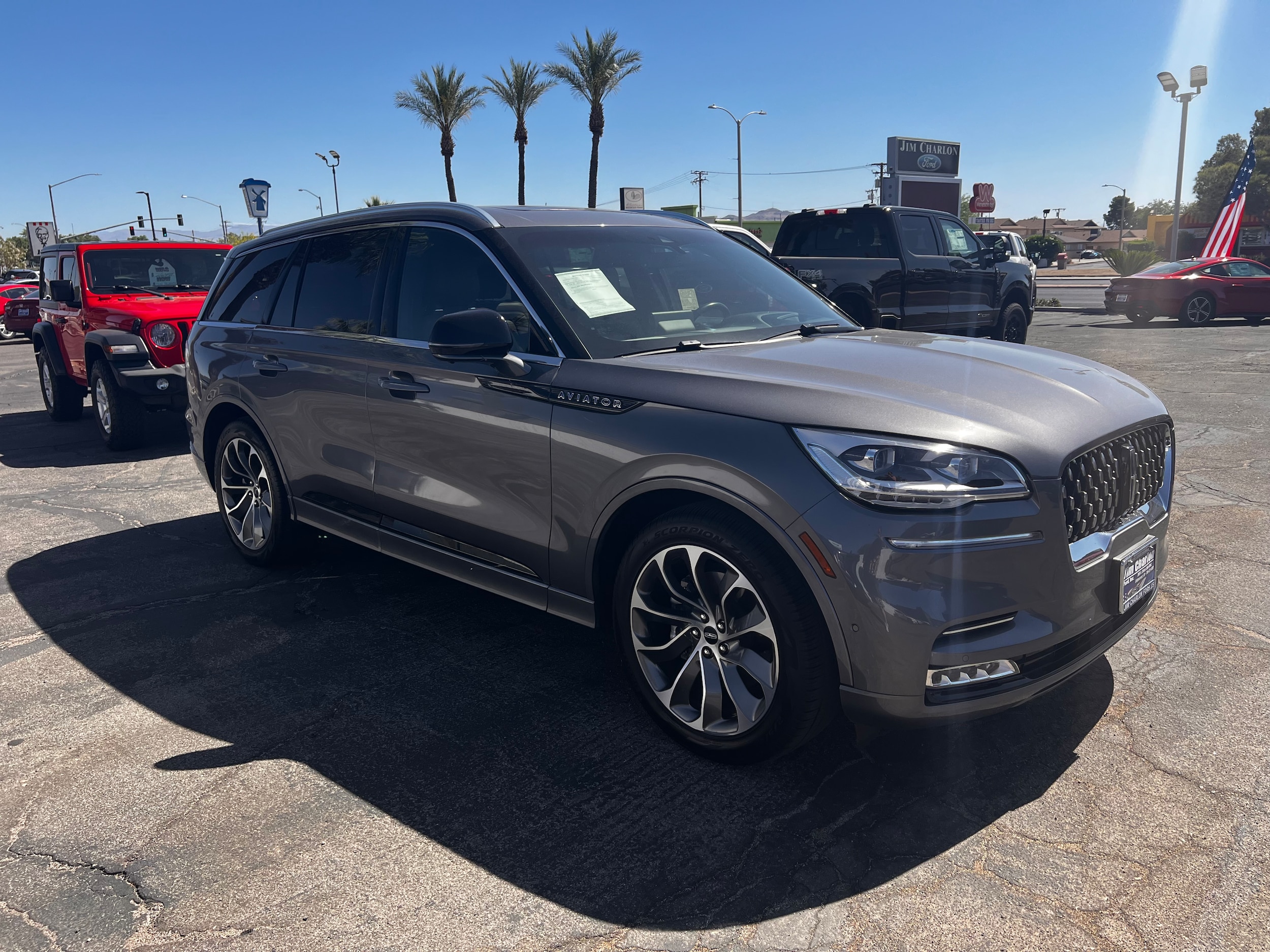 Used 2021 Lincoln Aviator Grand Touring with VIN 5LMYJ8XY6MNL01058 for sale in Ridgecrest, CA