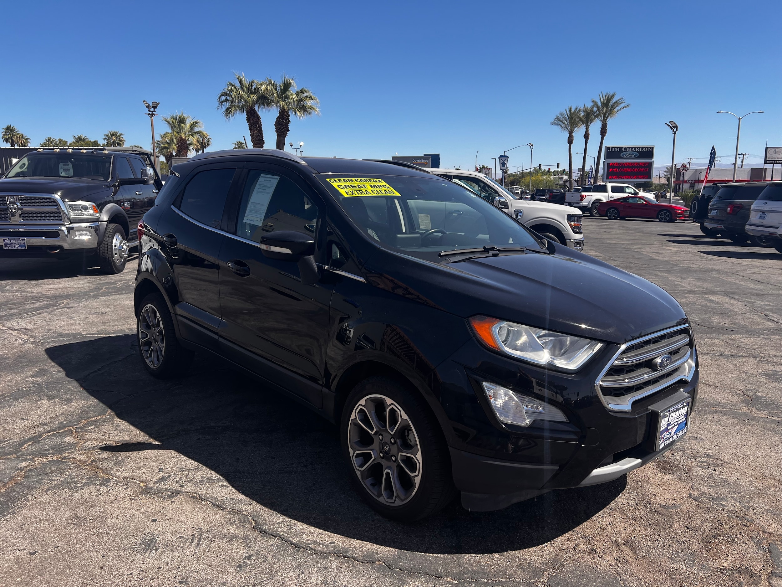 Used 2019 Ford Ecosport Titanium with VIN MAJ3S2KE6KC256985 for sale in Ridgecrest, CA